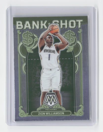 2023-24 ZION WILLIAMSON - Bank Shot Insert- Mosaic - Pelicans #9