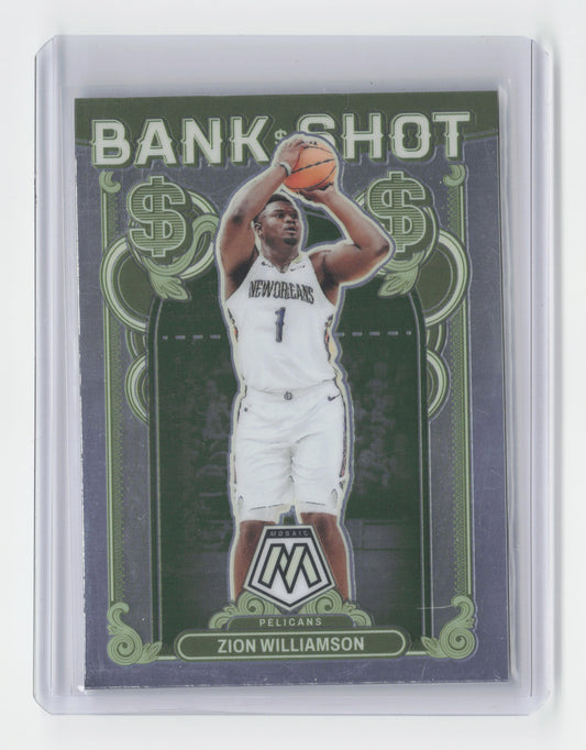 2023-24 ZION WILLIAMSON - Bank Shot Insert- Mosaic - Pelicans #9