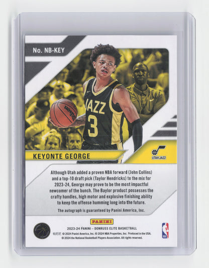 2023-24 KEYONTE GEORGE - New Breed Autograph - Elite - Jazz