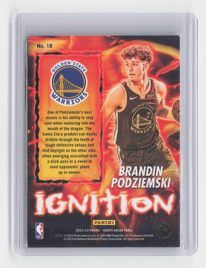 2023-24 BRANDIN PODZIEMSKI - Ignition Holo - Hoops - Warriors #18