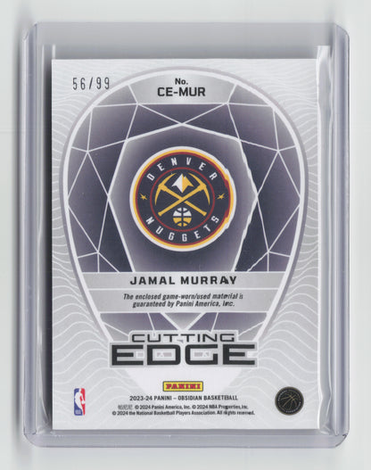 2023-24 JAMAL MURRAY - Cutting Edge Game Worn Orange 56/99 - Obsidian - Nuggets