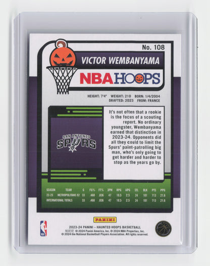 2023-24 VICTOR WEMBANYAMA - Rated Rookie - Donruss Optic - Spurs #225 (Copy)