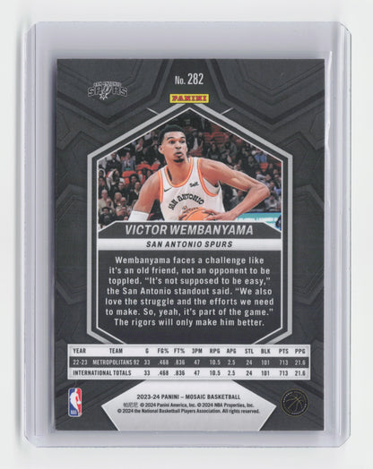 2023-24 VICTOR WEMBANYAMA - Rookie City Edition - Mosaic - Spurs #282