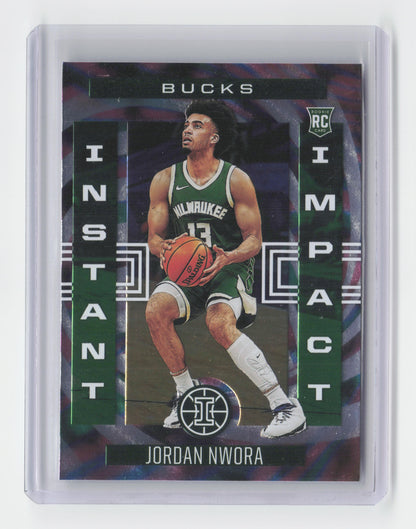 2020-21 JORDAN NWORA - Instant Impact - Illusions - Bucks #25