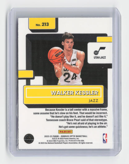 2022-23 WALKER KESSLER - Rated Rookie - Donruss Optic - Jazz #213