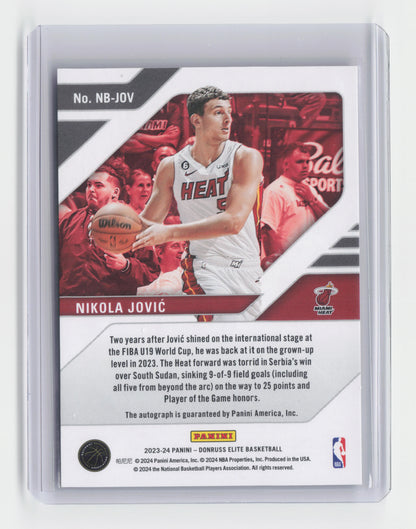 2023-24 NIKOLA JOVIC - New Breed - Elite - Heat