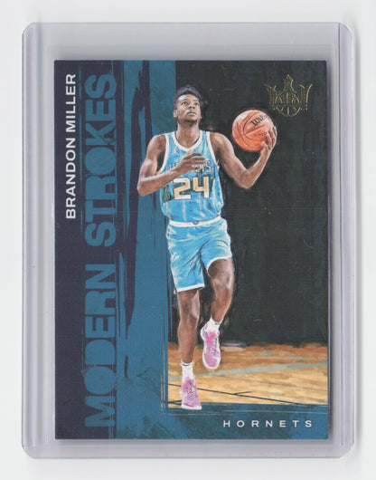 2023-24 BRANDON MILLER - Modern Strokes - Court Kings - Hornets #16