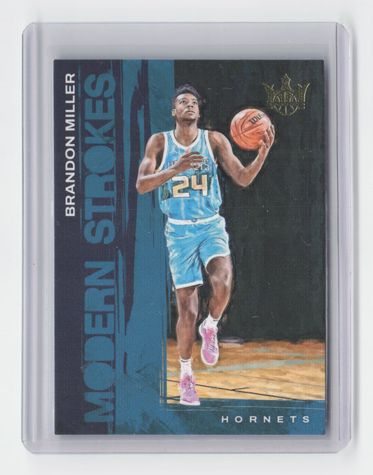 2023-24 BRANDON MILLER - Modern Strokes - Court Kings - Hornets #16