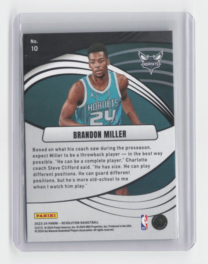 2023-24 BRANDON MILLER - Supernova - Revolution - Hornets #10