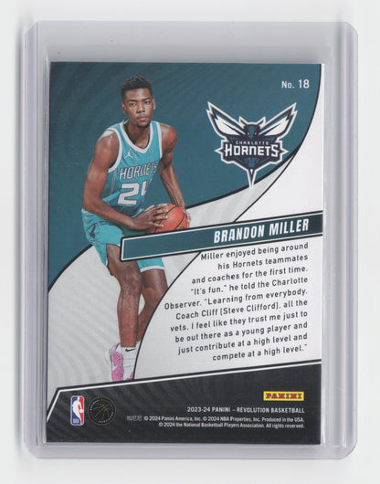 2023-24 BRANDON MILLER - Rookie Revolution - Revolution - Hornets #18