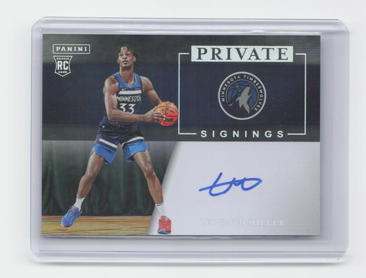 2023-24 - LEONARD MILLER - Private Signings - Timberwolves