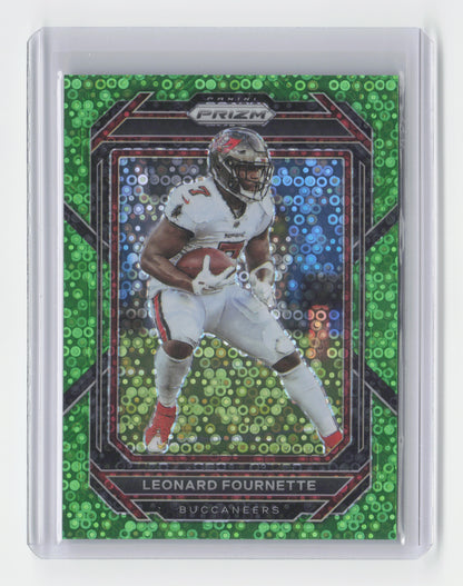 2022 LEONARD FOURNETTE Neon Green No Huddle 2/5 Prizm #274 NFL