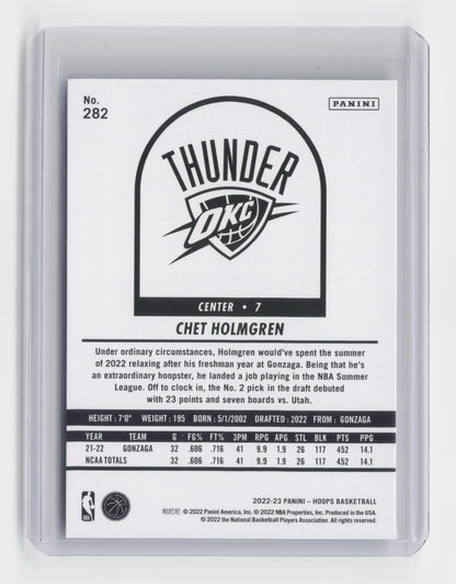 2022-23 CHET HOLMGREN - Rookie Insert - Hoops - OKC #282