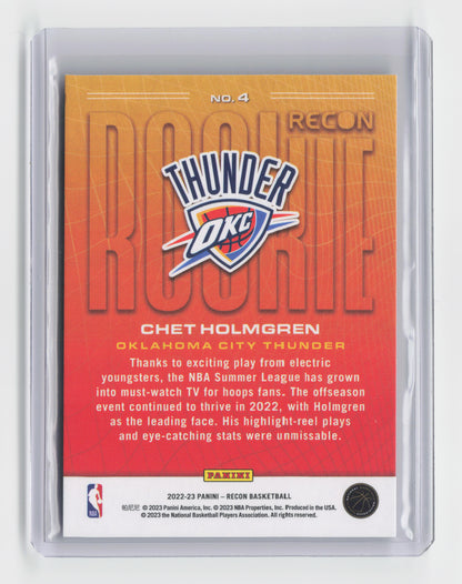 2022-23 CHET HOLMGREN - Recon Rookie - Recon - OKC #4