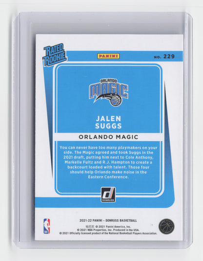 2021-22 JALEN SUGGS - Rated Rookie - Donruss - Magic #229