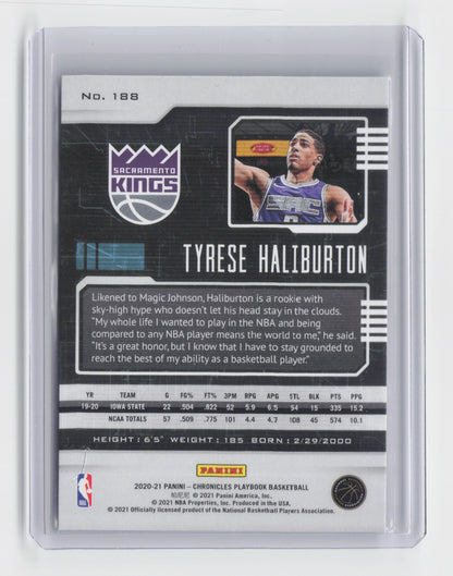 2020-21 TYRESE HALIBURTON - Playbook Rookie - Chronicles - Kings #188