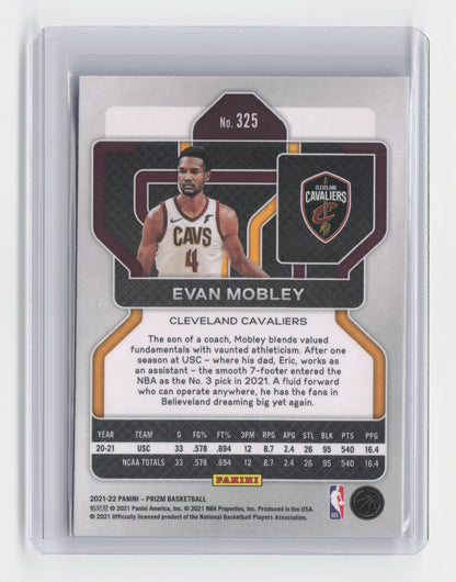 2021-22 EVAN MOBLEY - Rookie Base - Prizm - Cavaliers #325