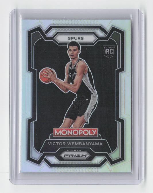 2023-24 VICTOR WEMBANYAMA Rookie Silver Prizm Holo Monopoly #81