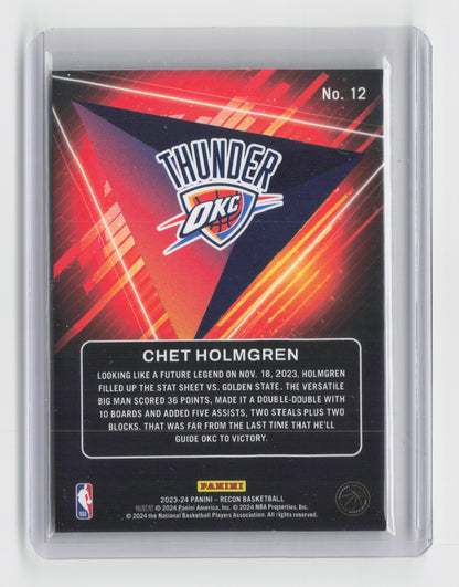 2023-24 - CHET HOLMGREN - Future Legends Insert  - Recon - OKC #12