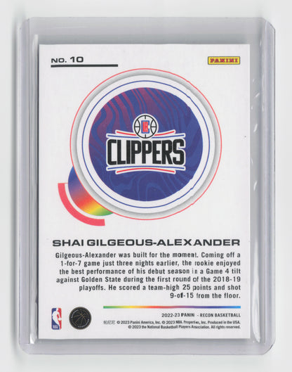 2022-23 - SHAI GILGEOUS-ALEXANDER - Rookie Review - Recon -  Clippers #10