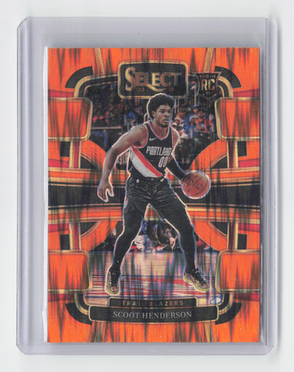 2023-24 - SCOOT HENDERSON - Orange Flash Rookie - Select - Blazers #77