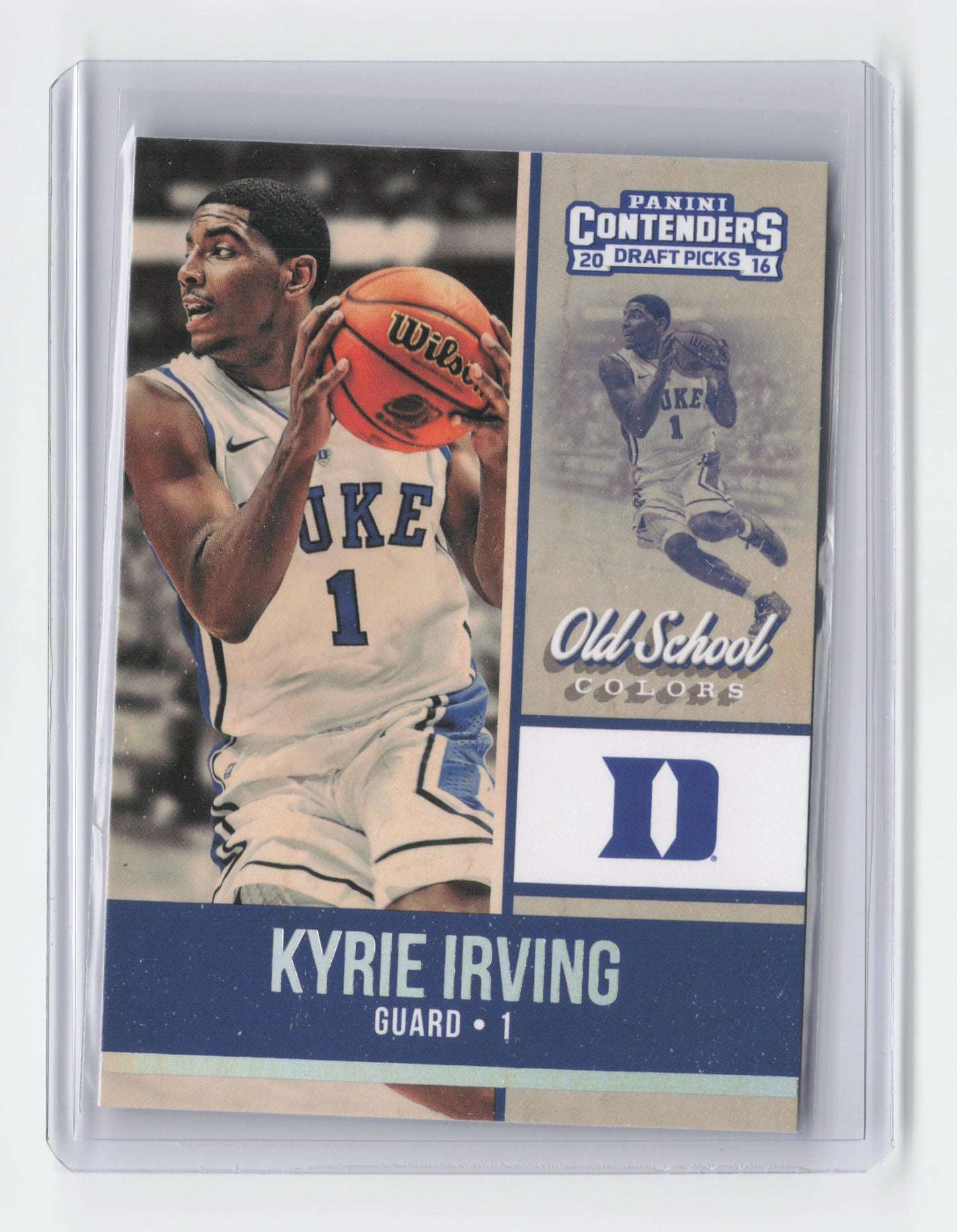 2016 - KYRIE IRVING -  Draft Picks Old School Colors - Contenders - Duke - #15