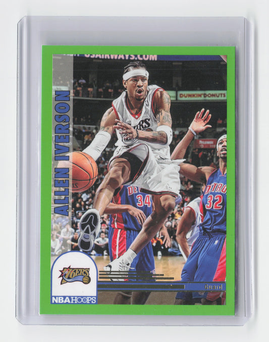 2022-23 - ALLEN IVERSON - Neon Green Insert - Hoops - 76ers #297