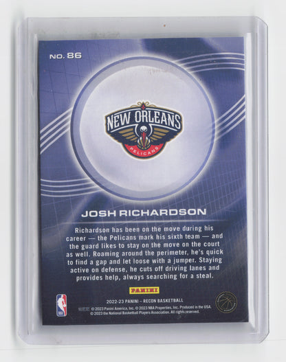 2022-23 - JOSH RICHARDSON Red 90/199 Recon Pelicans #86