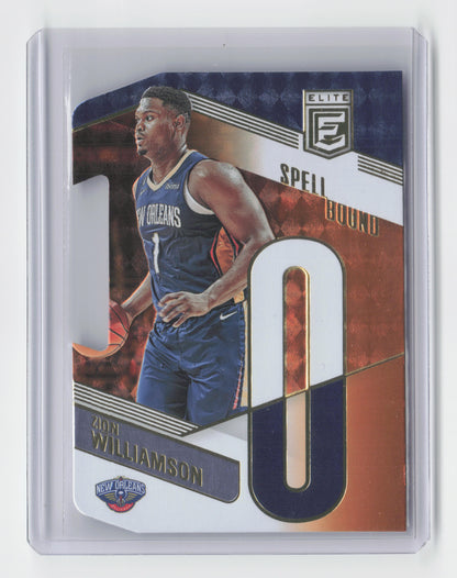 2022-23 - ZION WILLIAMSON - Spellbound Orange Die Cut Letter "O" - Elite #25