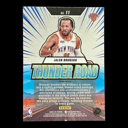 2023-24 JALEN BRUNSON Thunder Road Green Mosaic Knicks #11